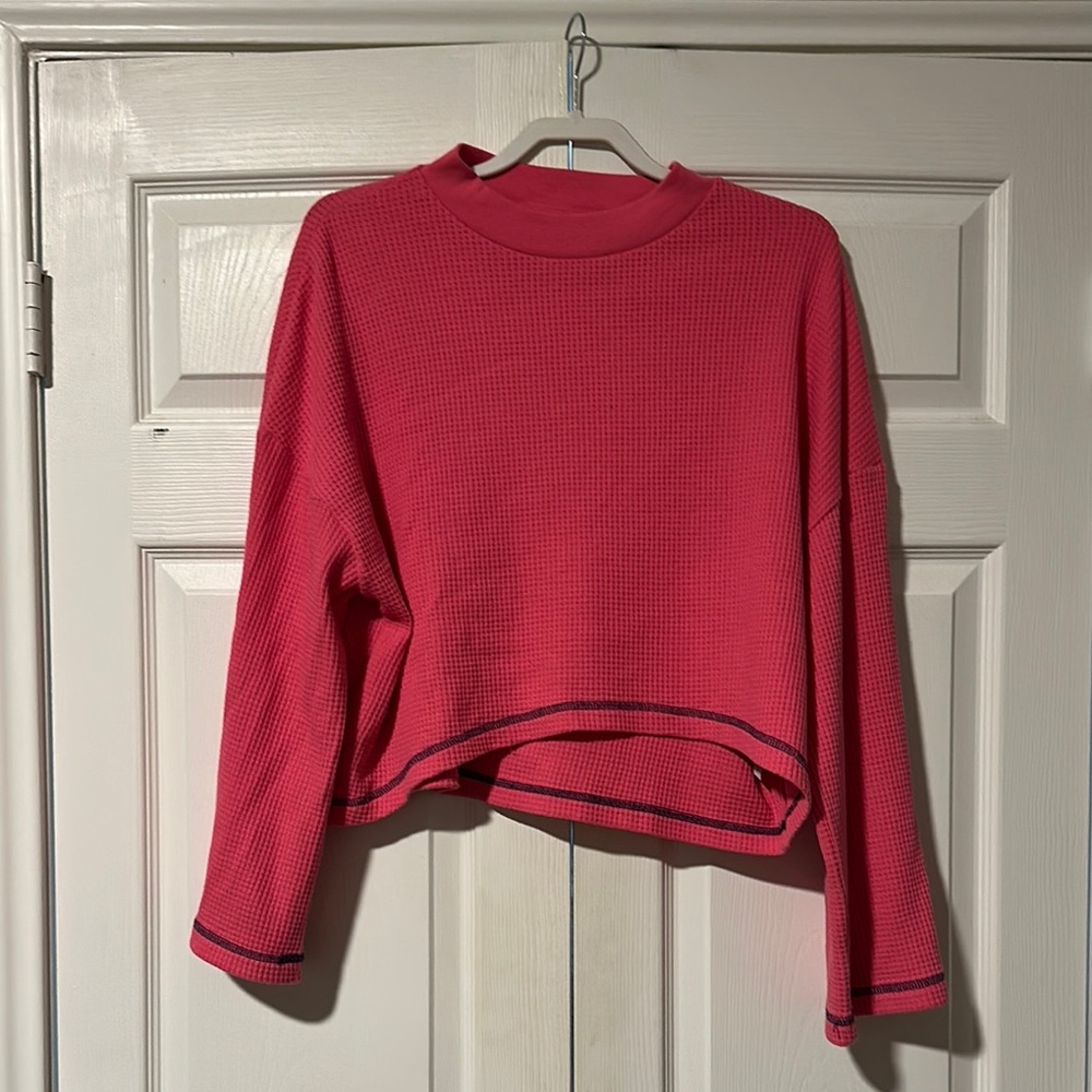 Women's Pink Long Sleeve Top